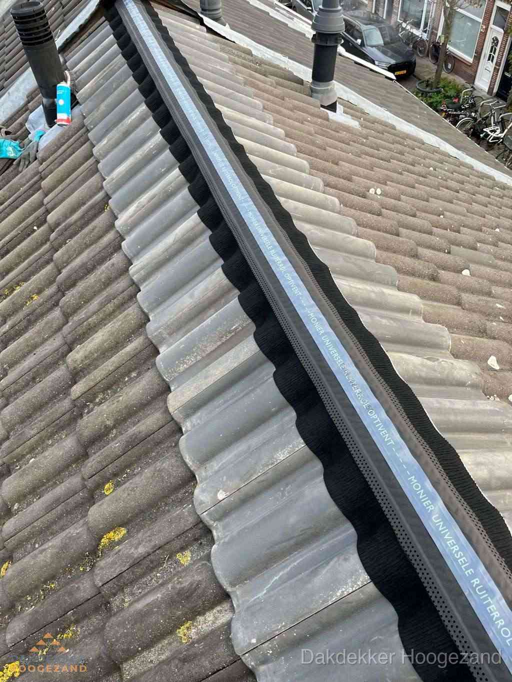 Dakrenovatie plat dak met bitumen dakbedekking in Hoogezand